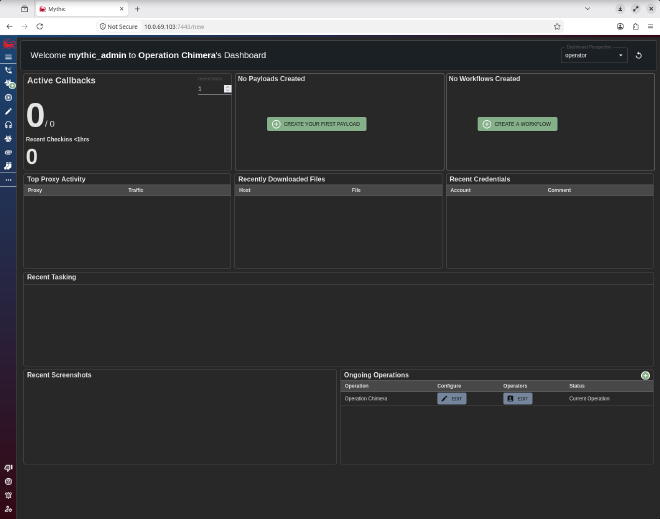 Mythic Dashboard
